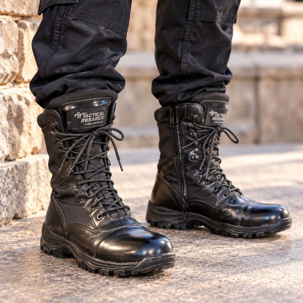 Belleville Tactical Research Waterproof Boots 10.5R Black Duty Security Moto